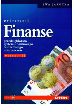 Podręcznik Finanse przedsiębiorstw systemu bankowego budżetowego ubezpieczeń