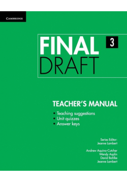 Final Draft Level 3 Teacher's Manual