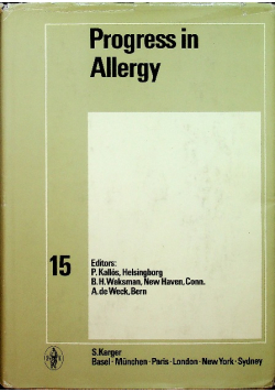 Progress in allergy vol 15