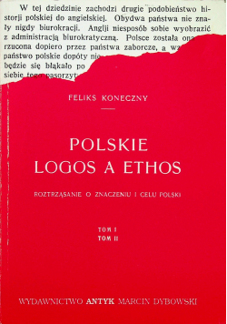 Polskie Logos a Ethos Tom 1 i 2 reprint z 1921 r
