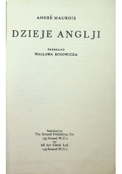 Dzieje Anglji 1947 r.