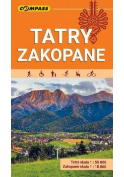 Tatry, Zakopane. Mapa kieszonkowa 1: 55 000