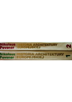 Historia architektury Europejskiej tom 1 i 2