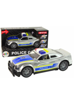 Auto Policja 1:14 światło i dźwięk srebrne