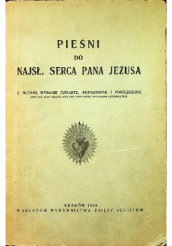 Pieśni do najsł Serca Pana Jezusa 1928 r.