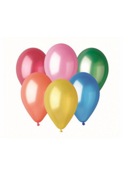Balony AM80 metal różnokolorowe 20cm 100szt