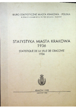 Statystyka miasta krakowa 1936