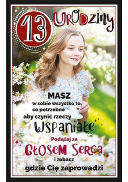 Kartka okolicznościowa Urodziny 13 U99