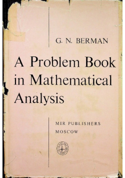 A Problem Book in Mathematical Analysis