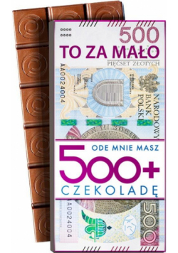 Czekolada CZK-123 500+ banknot