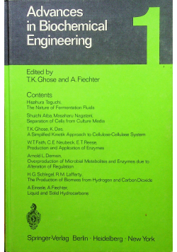 Advances in Biochemical engineering 1