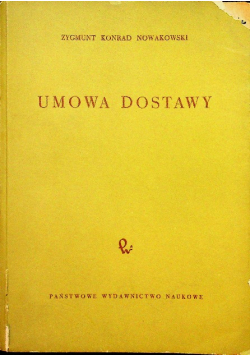 Umowa dostawy autograf autora