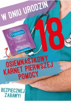 Karnet Urodziny Osiemnastka Gift-M-102