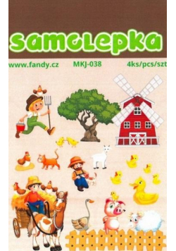 Naklejki papierowe Mini MKJ-038 - Wieś (4 arkusze)