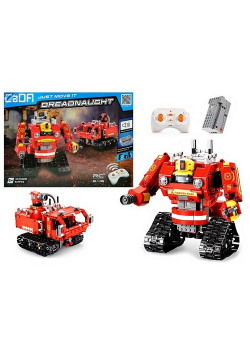 Robot z Klocków R/C 2.4G 527 elementów Czerwony