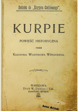 Kurpie Powieść historyczna 1902 r.