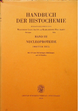 Handbuch der histochemie band 3