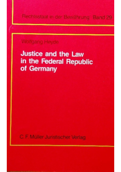Justice and the law in the Federal Republic of Germany