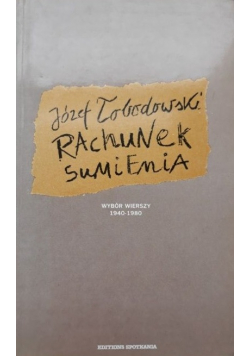 Rachunek sumienia wybór wierszy 1940 1980