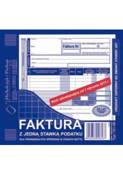Faktura z jedną stawką podatku...131-4E