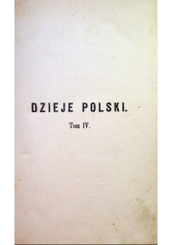 Dzieje Polski Tom IV 1866 r.