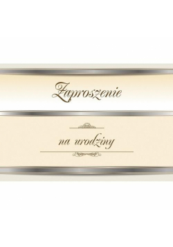 Zaproszenie Urodziny ZT32 (10szt.)