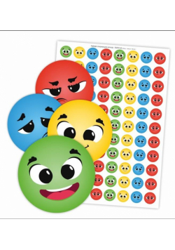 Naklejki motywacyjne - Kolorowe emocje 88szt