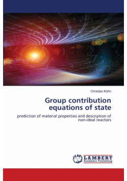 Group contribution equations of state