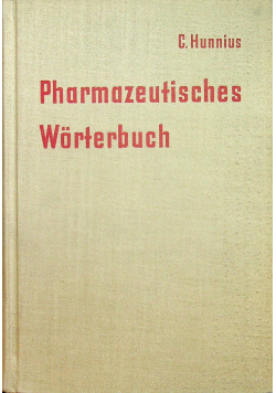 Pharmazeutisches Worterbuch