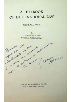 A textbook of national law