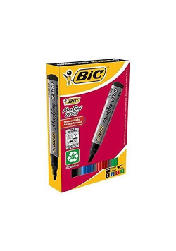 Marker Permanentny Eco ścięty Mix 4 kolory BIC
