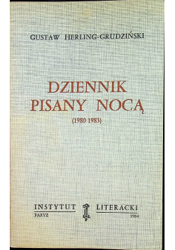 Dziennik pisany nocą 1980 -1983