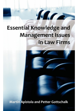 Essential Knowledge and Management Issues in Law Firms