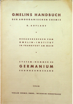 Gmelins Handbuch der anorganischen chemie 45