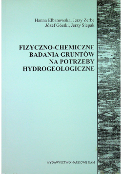 Fizyczno chemiczne badania gruntów na potrzeby hydrogeologiczne