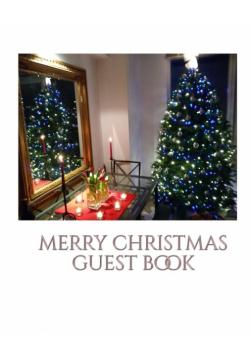 Merry christmas blank  guest book