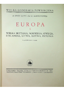 Europa część I Wielka Brytania Norwegia Szwecja Finlandia Litwa Łotwa Estonia