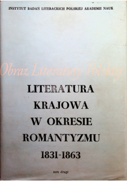Obraz literatury polskiej Tom I
