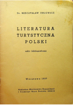 Literatura turystyczna polski 1937 r.