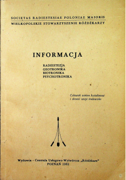 Informacja Radiestezja geotronika biotronika psychotronika