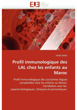 Profil immunologique des lal chez les enfants au maroc