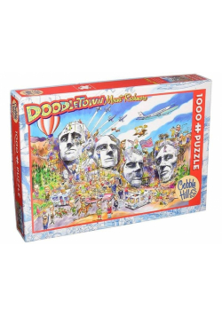 Puzzle 1000 Doodle Town - USA, Góra Rushmore