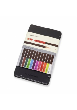 Kredki w metalowym pudełku 12 kolorów MOLESKINE