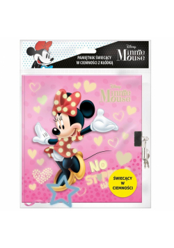 Pamiętnik z kłódką świecący Minnie 25 DERFORM