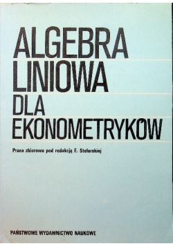 Algebra liniowa dla ekonometryków