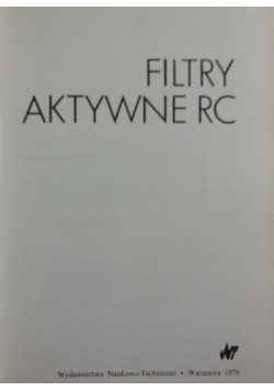 Filtry aktywne RC