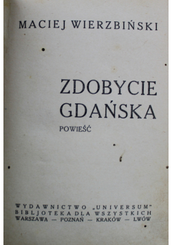 Zdobycie Gdańska 1931 r.