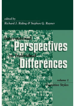 International Perspectives on Individual Differences, Volume 1