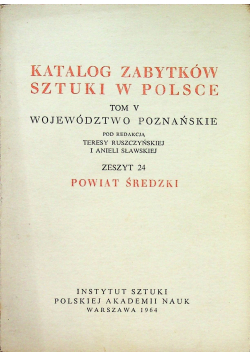 Katalog zabytków sztuki w Polsce Tom V zeszyt 24