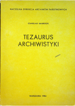 Tezaurus archiwistyki